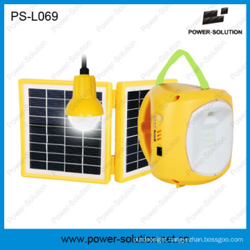 Mini Qualified 4500mAh/6V Solar Lantern with Mobile Phone Charger and Bulb for Room (PS-L069)